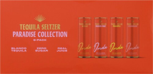 Onda Paradise Collection Tequila Hard Seltzer Variety Pack Perspective: top