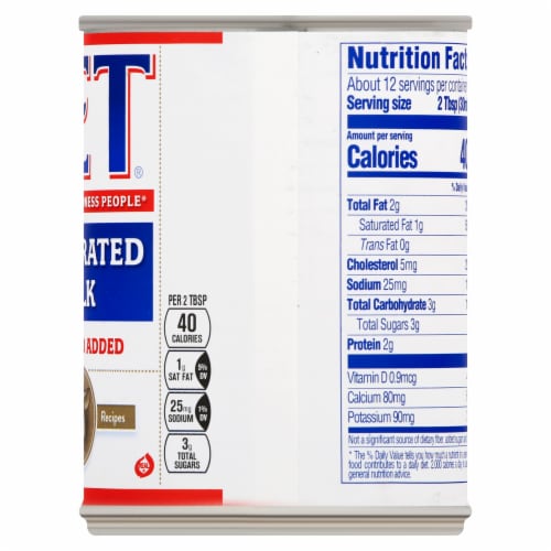 PET Evaporated Milk Perspective: top