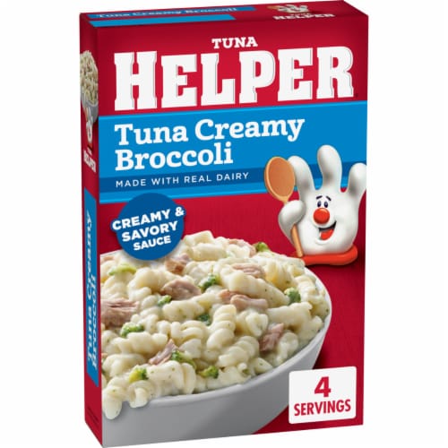 Tuna Helper Creamy Broccoli Pasta Perspective: top