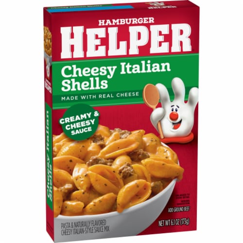 Hamburger Helper Cheesy Italian Shells Perspective: top