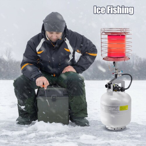 Portable Tank Top Propane Heater Outdoor 42,000 BTU Camping Perspective: top