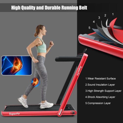 Superfit 2.25 hp 2 in 1 dual display folding treadmill sale
