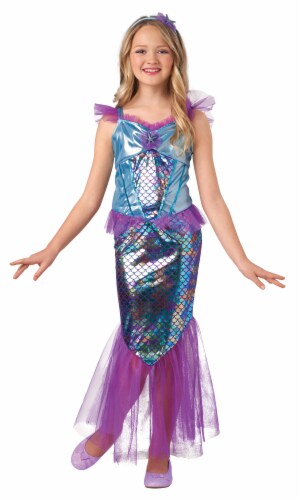 Seasons Youth 4-6 Iridescent Mermaid Costume Perspective: top