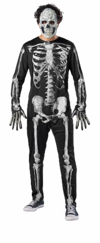 Seasons Adult Creepy Skeleton Costume Perspective: top