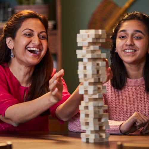 Hasbro Classic Jenga Game Perspective: top