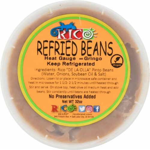 Rico Refried Pinto Beans Perspective: top