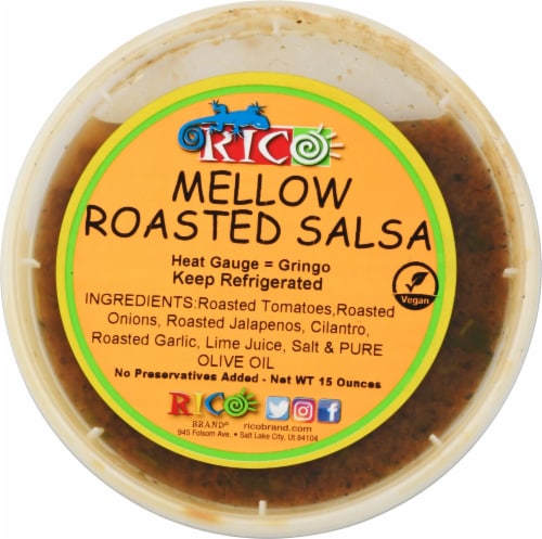 Rico Mellow Roasted Salsa Perspective: top