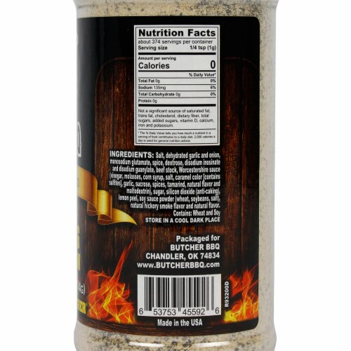 Butcher BBQ Grilling Addiction Signature BBQ Rub Seasoning Gluten Free 13.2 Oz Perspective: top