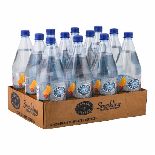 Crystal Geyser™ Sparkling Spring Water - Cranberry Clementine Perspective: top