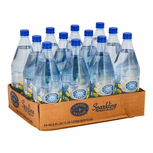 Crystal Geyser™ Sparkling Spring Water - Lemon Perspective: top