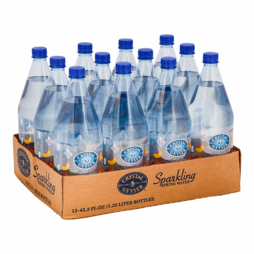 Crystal Geyser™ Sparkling Spring Water - Peach Perspective: top