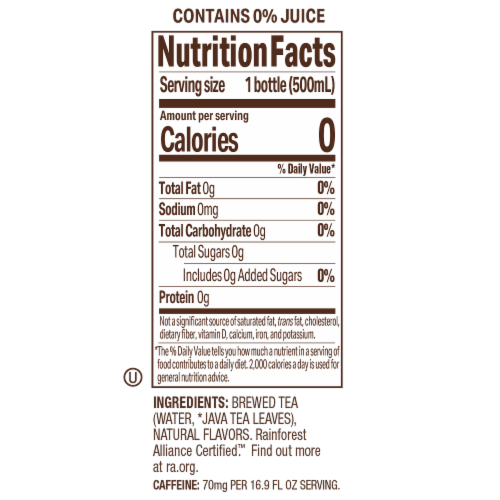 Tejava™ Tea Unsweetened Black Tea - Pineapple Mango Perspective: top