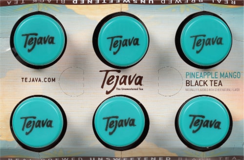 Tejava® Pineapple Mango Unsweetened Black Tea Perspective: top