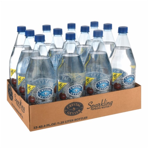 Crystal Geyser™ Sparkling Spring Water - Black Cherry Perspective: top