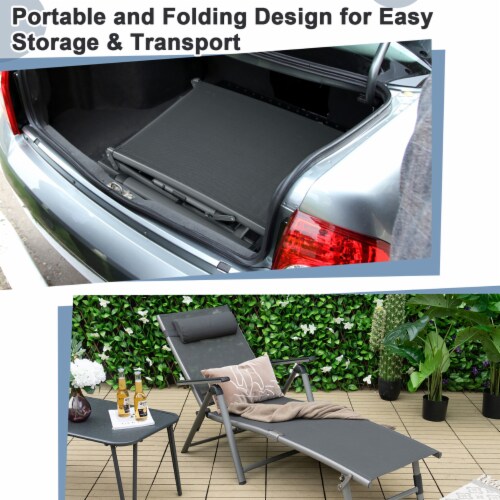 Aluminum folding sales lounge chair