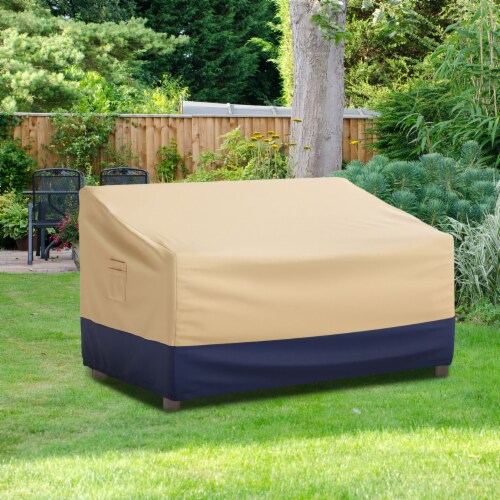 2Seater Patio Waterproof Sofa Cover Polyester Sofa Cover w/ Air Vents & Handles, 1 unit Kroger
