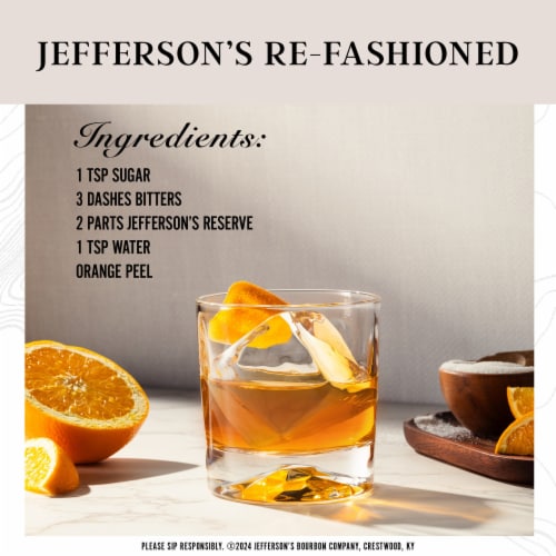 Jefferson's Reserve Very Small Batch Kentucky Straight Bourbon Whiskey Perspective: top