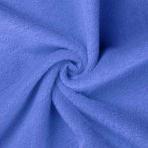 uxcell 2 Pack Cotton Solid Color Textured Hand Towels Perspective: top