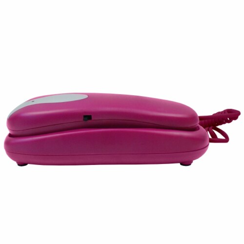 Slimline Purple Colored Phone For Wall Or Desk With Memory Perspective: top