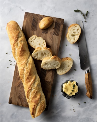 Izzio Artisan Bakery Take & Bake French Baguette Perspective: top
