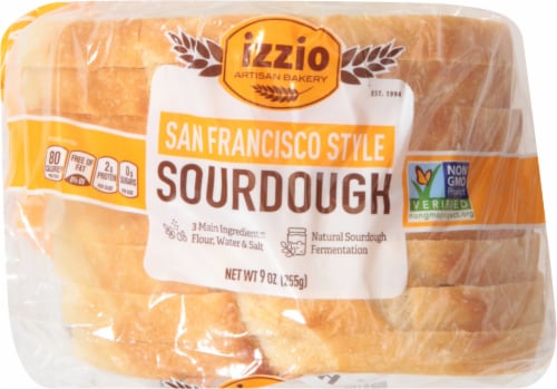 Izzio San Francisco Style Sourdough Sliced Bread 8 Count Perspective: top