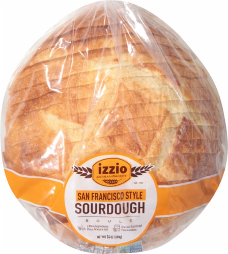 Izzio Artisan Bakery San Francisco Style Sourdough Perspective: top