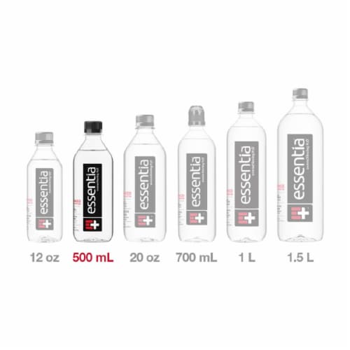 Essentia® Purified Bottled Water Perspective: top