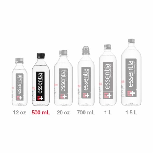 Essentia Purified Bottled Water Perspective: top