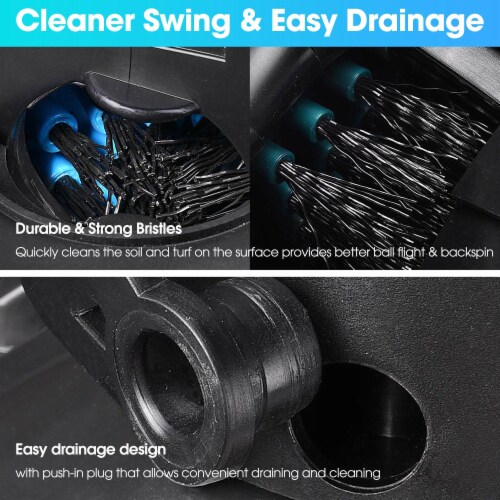 Yescom Universal Golf Club and Ball Washer Cleaner Golf Cart Compatible with E-Z-GO Club Car Perspective: top