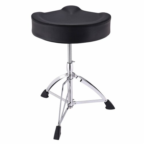 Saddle Drum Throne Drummer Stool Round Seat Chair Adjustable Height