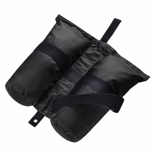 4 Pcs Weight Sand Bag Oxford with Grommet for Outdoor Easy Pop Up Canopy Tent Gazebo Black Perspective: top