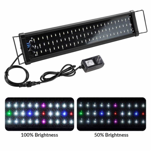 24 Multi-Color 78 LED Aquarium Light Fit For 24-35 Fish Tank Freshwater Perspective: top