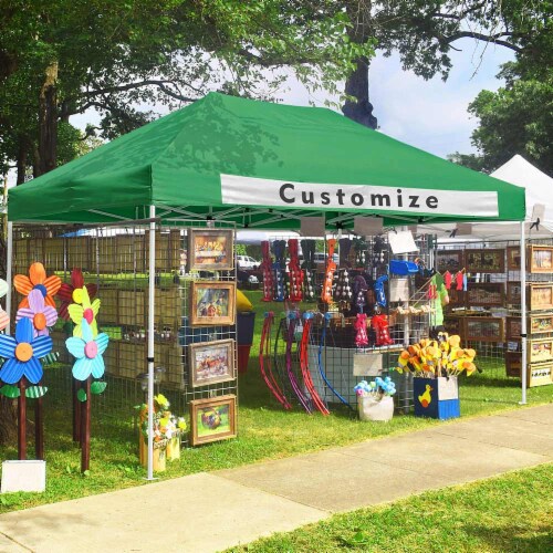 Instahibit 10x15ft Pop Up Canopy Tent Commercial Instant Shelter 550D Oxford Canopy with Perspective: top