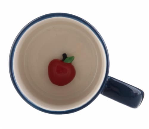 Pacific Market International Best Teacher Ever Ceramic Mug Perspective: top