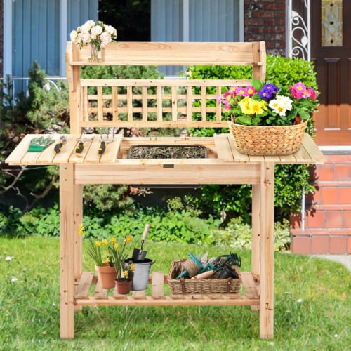 Potting shelves for garden hotsell