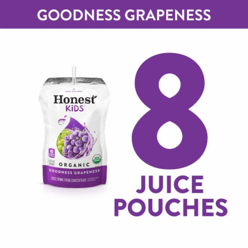 Honest Kids Goodness Grapeness Grape Fruit Juice Perspective: top