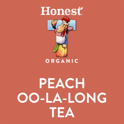 Honest Tea Organic Fair Trade Peach Oolalong Tea Perspective: top