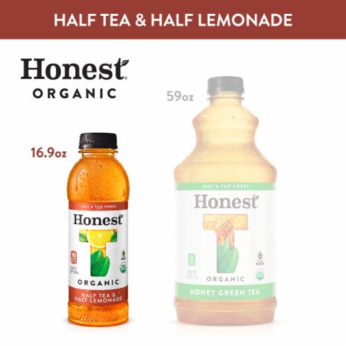 Honest Tea Organic Fair Trade Half Tea & Half Lemonade Perspective: top