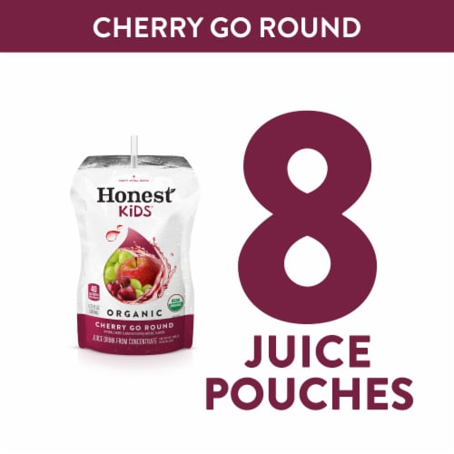 Honest Kids Cherry Go Round Organic Fruit Juice Perspective: top