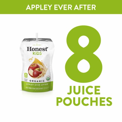 Honest Kids Appley Ever After Apple Organic Fruit Juice Perspective: top