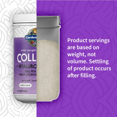 Garden of Life® Wild Caught & Grass Fed Collagen With Hyaluronic Acid Unflavored Powder Perspective: top