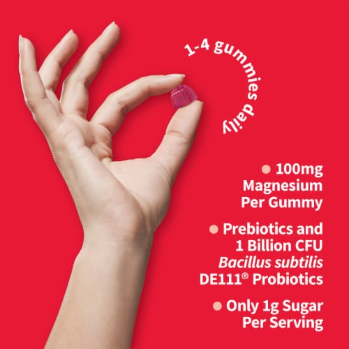 Garden of Life® Dr. Formulated Magnesium with Pre & Probiotics Raspberry Gummies Perspective: top