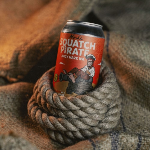 No-Li Squatch Pirate Juicy Haze IPA Perspective: top