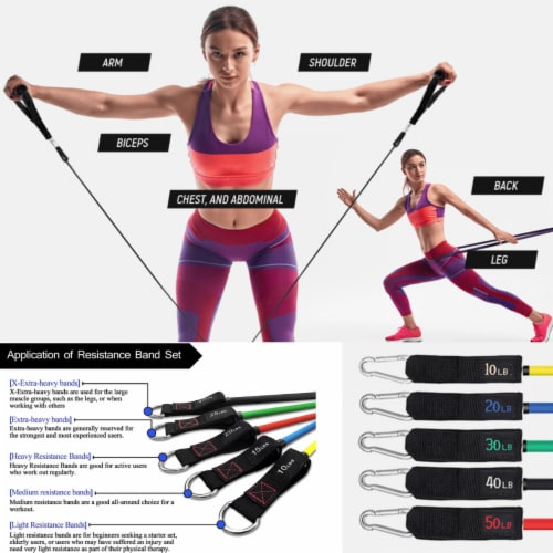 Intey 13 Pcs Resistance Band Home Workout Set 13pcs King Soopers
