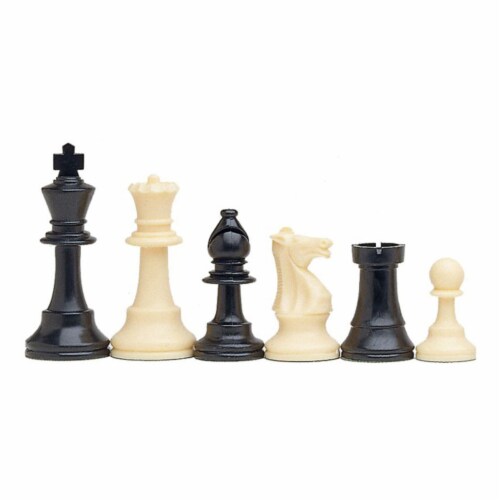 WE Games Complete Tournament Chess Set, Plastic Pieces, Blue Board, Travel Bag Perspective: top
