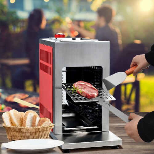 Propane Infrared Steak Grill BBQ Stainless Steel Single Burner Vertical Cooking 1 unit Foods Co