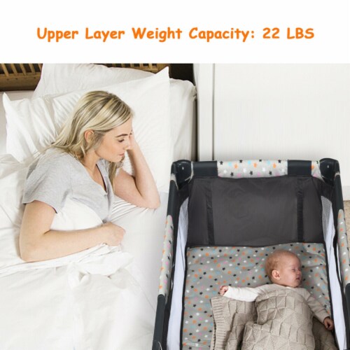 Portable Baby Playard Playpen Nursery Center w/ Mattress Foldable