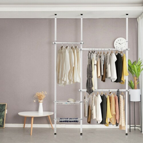 Two tier sales closet organizer