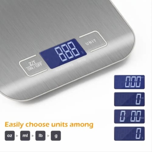 CO-Z 11lb / 5kg Digital Kitchen Food Scale Stainless Steel Platform with LCD