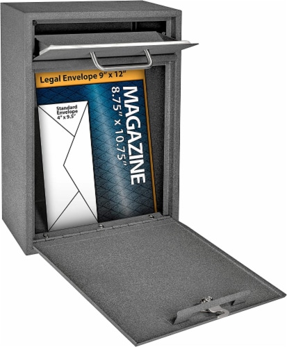 Epoch Design Locking Security Drop Box - Granite Perspective: top